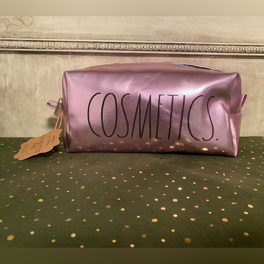 NWT Rae Dunn Cosmetics Bag Purple